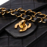 Chanel Quilted Lambskin 24K Gold Small Double Flap Crossbody Bag