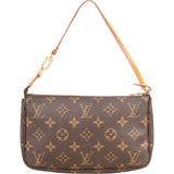 Louis Vuitton Canvas Monogram Pochette Accessoire Handbag - vintageandkickz