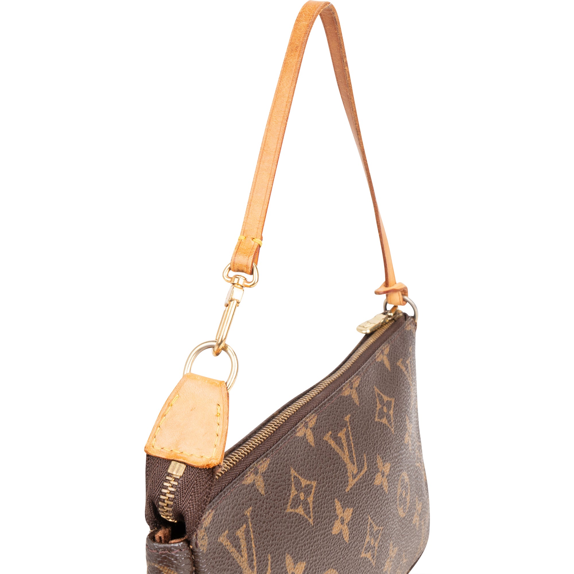 Louis Vuitton Canvas Monogram Pochette Accessoire Handbag - vintageandkickz