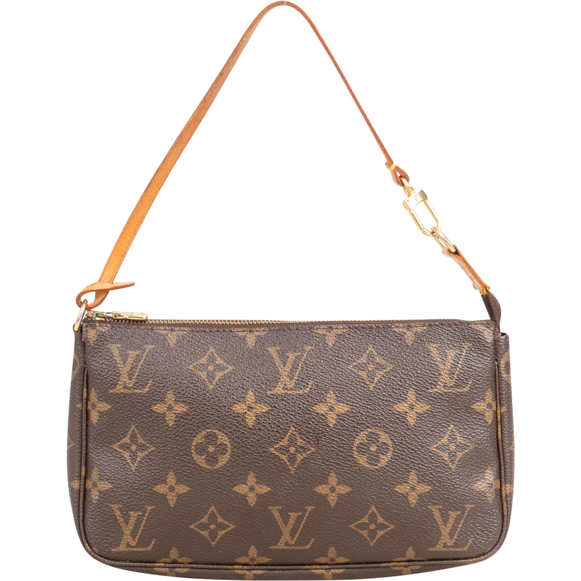 Louis Vuitton Canvas Monogram Pochette Accessoire Handbag - vintageandkickz