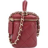 Chanel Quilted Lambskin Mini Vanity Handbag