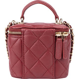 Chanel Quilted Lambskin Mini Vanity Handbag