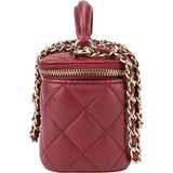 Chanel Quilted Lambskin Mini Vanity Handbag