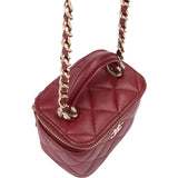 Chanel Quilted Lambskin Mini Vanity Handbag