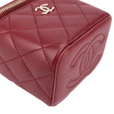 Chanel Quilted Lambskin Mini Vanity Handbag