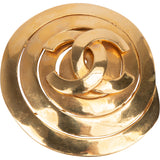 Chanel Golden CC Helix Brooch