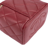 Chanel Quilted Lambskin Mini Vanity Handbag
