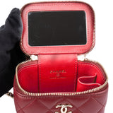 Chanel Quilted Lambskin Mini Vanity Handbag