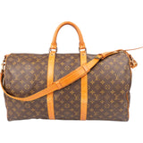 Louis Vuitton Canvas Monogram Keepall 50 Bandouliere
