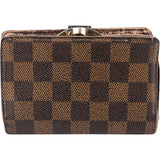 Louis Vuitton Damier Ebene Monogram Compact Clip Wallet