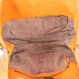 Bottega Veneta Orange Leather Intrecciato Handbag