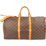 Louis Vuitton Canvas Monogram Keepall 50 Bandouliere