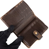 Louis Vuitton Damier Ebene Monogram Compact Clip Wallet