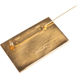 Chane Golden Paris Plate Brooch