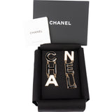 Chanel Enamel Bicolor Emaille Earrings