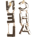 Chanel Enamel Bicolor Emaille Earrings