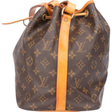 Louis Vuitton Canvas Monogram Sac Noe Petit Shoulder Bag