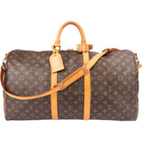 Louis Vuitton Canvas Monogram Keepall 55 Bandouliere