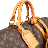 Louis Vuitton Canvas Monogram Keepall 55 Bandouliere