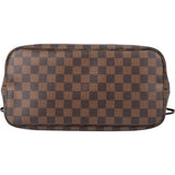 Louis Vuitton Damier Ebene Monogram Neverfull MM Shopper Handbag