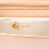 Chanel Quilted Lambskin 24K Gold Single Flap Shoulder Bag