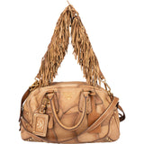 Prada Cervo Patch Leather Rodeo Handbag