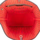 Louis Vuitton Damier Ebene Monogram Neverfull MM Shopper Handbag