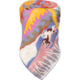 Hermès En Liberte Shawl Multicolor Dog Print Maxi Silk Cashmere 140 Scarf Tuch