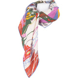 Hermès En Liberte Shawl Multicolor Dog Print Maxi Silk Cashmere 140 Scarf Tuch