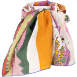 Hermès En Liberte Shawl Multicolor Dog Print Maxi Silk Cashmere 140 Scarf Tuch