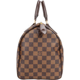 Louis Vuitton Damier Ebene Monogram Speedy 30 Handbag