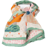 Hermès Le Livre d'Esope Animales Maxi Silk Cashmere 140 Scarf Tuch