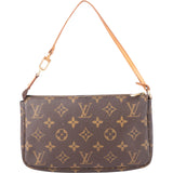 Louis Vuitton Canvas Monogram Pochette Accessoire Handbag