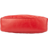Gucci Red Leather Marmont GG Crossbody Bag