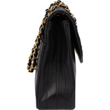 Chanel Quilted Lambskin 24K Gold Single Flap Crossbody Bag