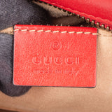 Gucci Red Leather Marmont GG Crossbody Bag
