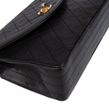 Chanel Quilted Lambskin 24K Gold Single Flap Crossbody Bag