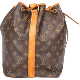 Louis Vuitton Canvas Monogram Sac Noe Petit Shoulder Bag