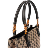 Gucci GG Monogram Bamboo Handbag