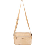 Prada Beige Nylon Triangle Crossbody Bag