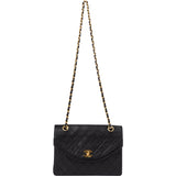Chanel Quilted Lambskin 24K Gold Single Flap Crossbody Bag