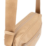 Prada Beige Nylon Triangle Crossbody Bag
