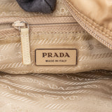 Prada Beige Nylon Triangle Crossbody Bag
