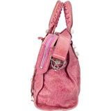 Balenciaga Pink Leather City Handbag