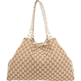 Gucci GG Monogram Bamboo Handbag