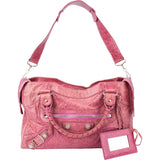 Balenciaga Pink Leather City Handbag