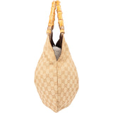 Gucci GG Monogram Bamboo Handbag
