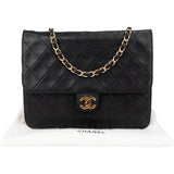 Chanel Quilted Lambskin 24K Gold Single Flap Shoulder Bag