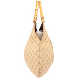 Gucci GG Monogram Bamboo Handbag