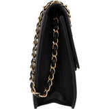 Chanel Quilted Lambskin 24K Gold Single Flap Shoulder Bag
